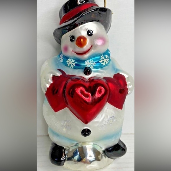 Vintage Christopher Radko Love You This Much Snowman Ornament - Picture 7 of 7